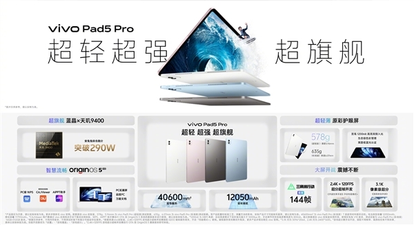 天玑9400+PC级WPS!vivo Pad5 Pro柔光版官宣:移动办公新标杆(图9) 天玑9400+PC级WPS!vivo Pad5 Pro柔光版官宣:移动办公新标杆(图9)